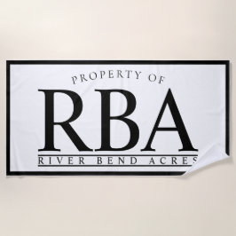 Praia Toalha PERSONALIZADA do nome de família de TOALHA