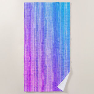 Praia Toalha Tropical Neon Beach de Seagrass Roxo