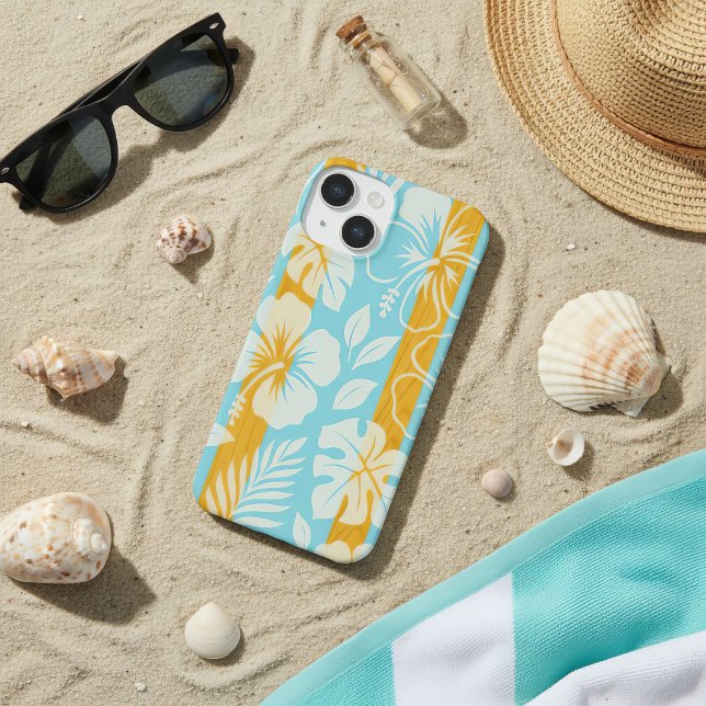 Praia Tropical Azul do Havaí (coastal beach phone case)