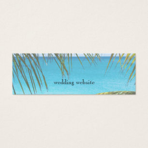 Praia Tropical com Palm Fronds