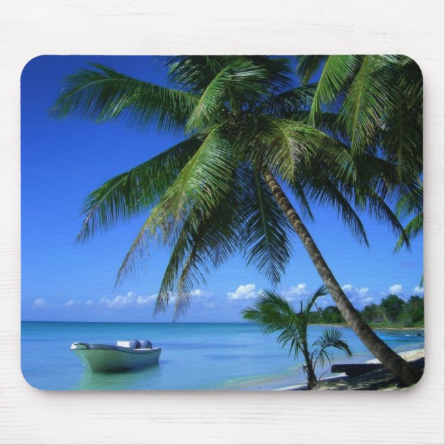 Praia tropical Mousepad (Frente)