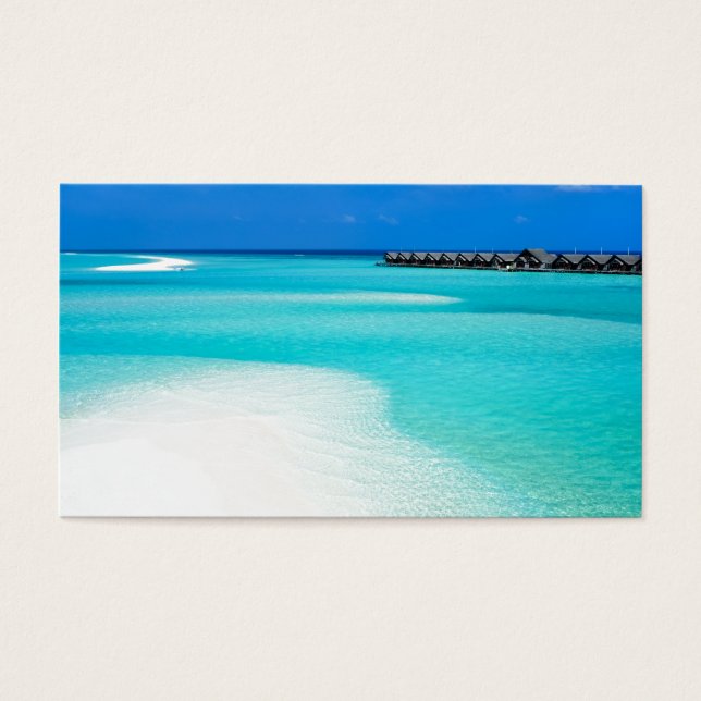 praia tropical nas Maldivas (Frente)