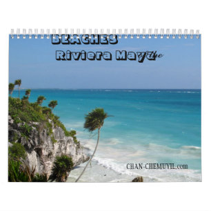 Praias do calendário do Maya de Riviera