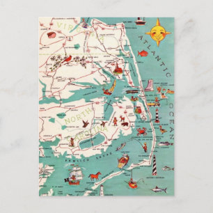 Praias do Outer Banks Cartão Postal