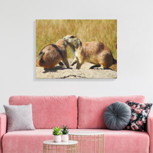 Prairie Dog Canvas de cauda negra
