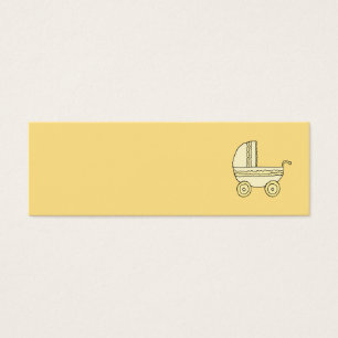 Pram. amarelo do bebê