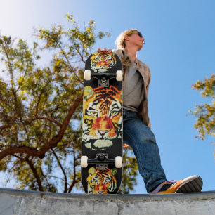 PRANCHA DE SKATE DO TIGRE INDIANO