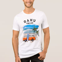 Prancha de Surf Oahu Kamaʻaina Laranja Vintage Van