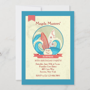 Prancha no convite das ondas