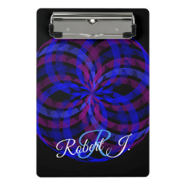 Prancheta 3D Center Geometric Flower Petal Mini Clipboard