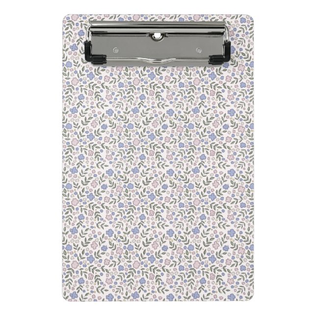Prancheta Área de Transferência Mini Rosa claro Floral (Frente)