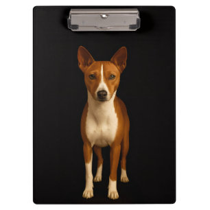 Prancheta Black 4 Luxe, Cão Basenji Chique