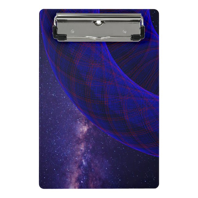 Prancheta Blue Donuts In Outer Space Mini Clipboard (Frente)