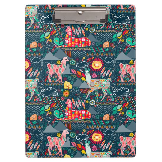 Prancheta bonita dos lamas (Frente)