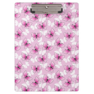 Prancheta Borboleta Rosa Bonita