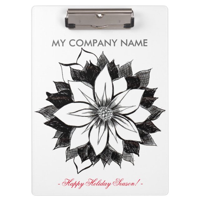 Prancheta CLÁSSICA do escritório da POINSÉTIA (Frente)