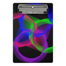 Prancheta Colorful Circular Blend Geometric Mini Clipboard