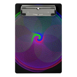 Prancheta Colorful Fused Center Geometric Mini Clipboard