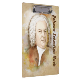 Prancheta com Johann Sebastian Bach