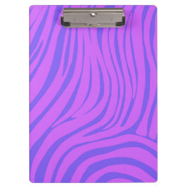 Prancheta com padrão de zebra em Pop Art Neon