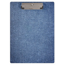 Prancheta com visual de jeans