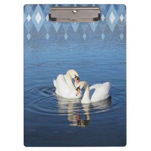 Prancheta das cisnes do amor