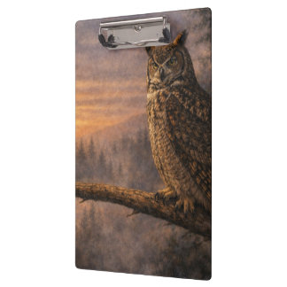 Prancheta de Acrílico Fauna Coruja-grande