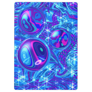 Prancheta de arte abstrata rosa azul roxo