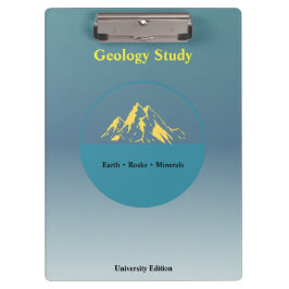 Prancheta de Estudo de Geologia – Personalizada
