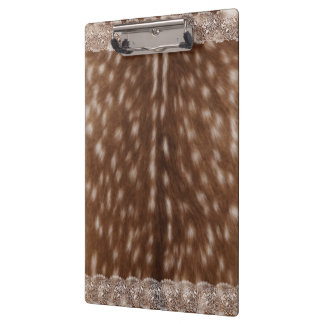 Prancheta de papel com cervo caprichoso