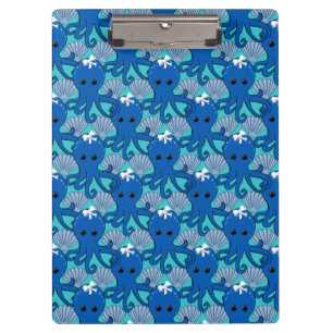 Prancheta de polvo azul fofo