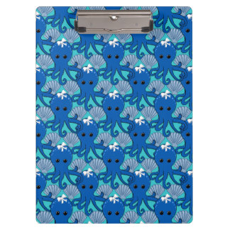 Prancheta de polvo azul fofo