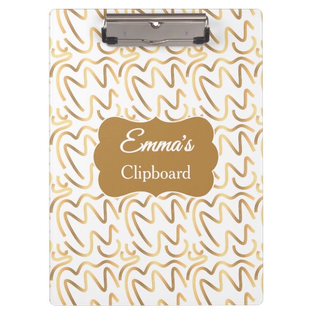 Prancheta de Presente Personalizada Minimalista (Frente)