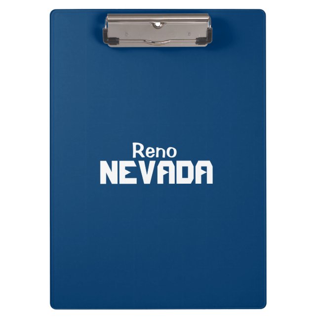 Prancheta de Reno, Nevada (Frente)