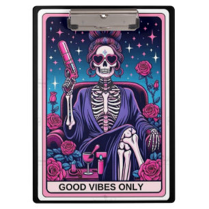 Prancheta de Tarot Esqueleto de Boas Vibrações – E