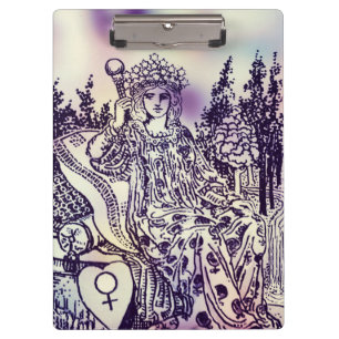 Prancheta do cartão de Tarot da imperatriz