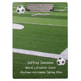 Prancheta do futebol, treinador do futebol do