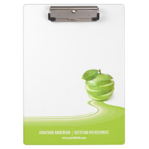 Prancheta do negócio do nutricionista da dietista