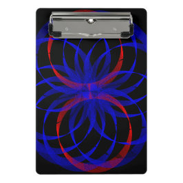 Prancheta Double Blueberry Color Geometric Mini Clipboard