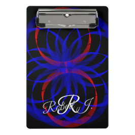 Prancheta Double Blueberry Color Geometric Mini Clipboard