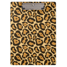 Prancheta estampa de leopardo