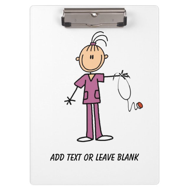 Prancheta fêmea triguenha da enfermeira 2 (Frente)