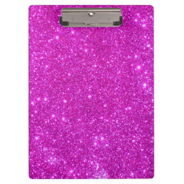 Prancheta feminino 3 do brilho cor-de-rosa da