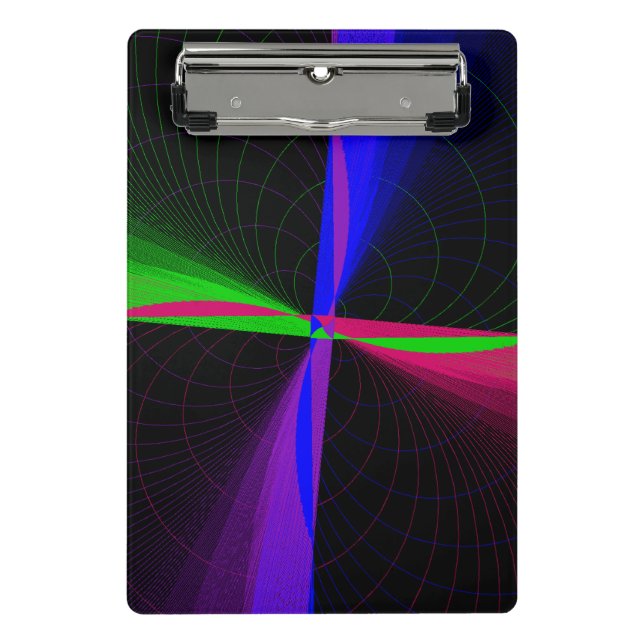 Prancheta Four-Way Geometric Wave Mini Clipboard (Frente)