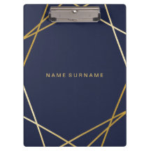 Prancheta geométrica Dourado minimalista moderna