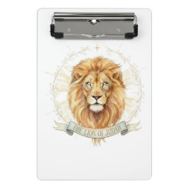 Prancheta Lion of Judah Mini Clipboard - 6" x 9" Christian 