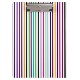 Prancheta Listrada Vertical Multicolorida