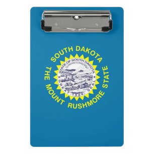 Prancheta Mini área de transferência com bandeira de Dakot