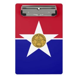 Prancheta Mini área de transferência com bandeira de Dallas,