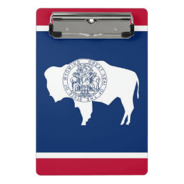 Prancheta Mini área de transferência com bandeira de Wyoming